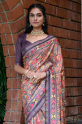 Coffee Brown Cotton Saree