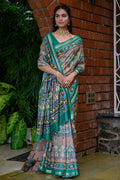 Emerald Green Cotton Saree