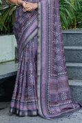Magenta Wine Cotton Saree