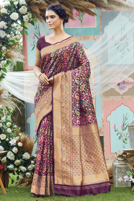 Pashmina Silk saree