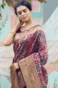 Fancy Pashmina Silk saree