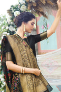 Fancy Pashmina Silk saree