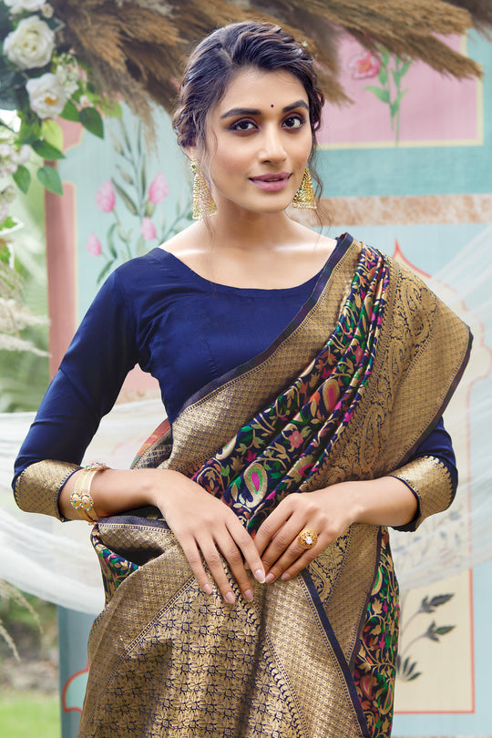 Fancy Pashmina Silk saree