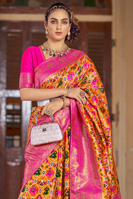 Multicolor Patola Saree