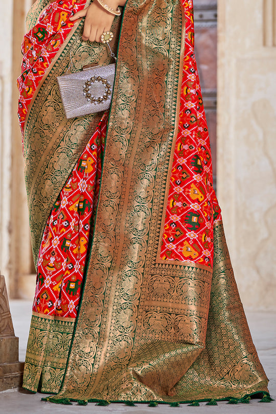 Multicolor Patola Silk Saree