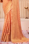 Pear Orange Georgette Saree