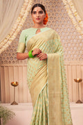 Light Green Georgette Saree