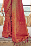Ruby Pink Kanjivaram Saree