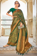 Emerald Green Kanjivaram Saree