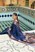 Navy Blue Cotton Silk Saree