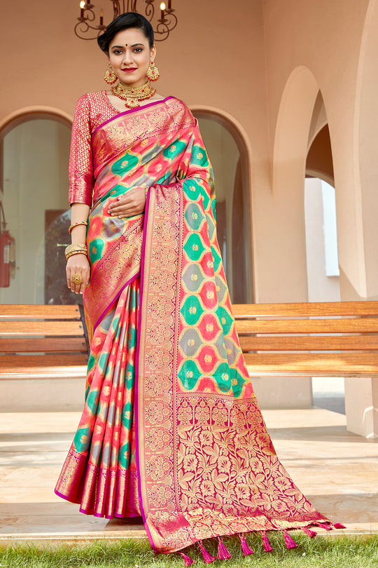 Multicolor Banarasi Saree