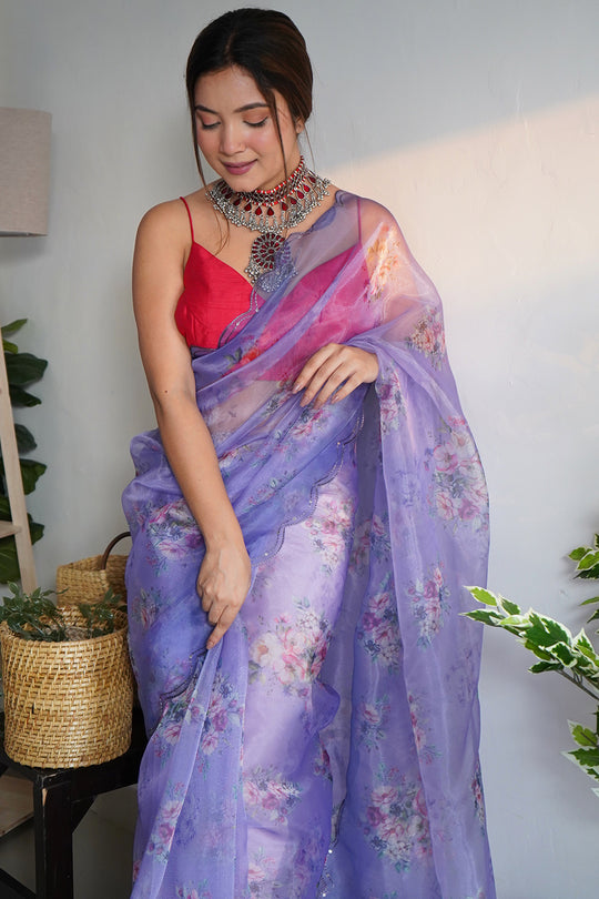 Fancy Organza Saree