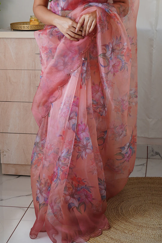 Organza Saree Design