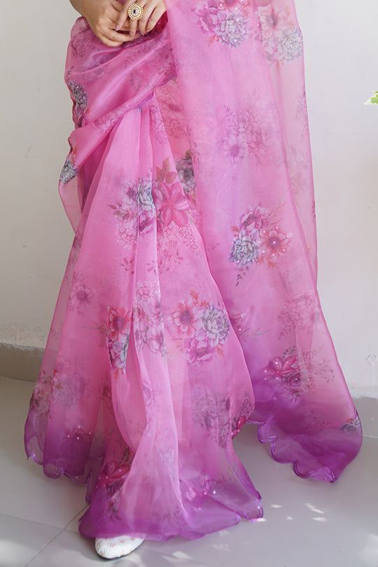 Organza Saree Design