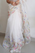 Organza Saree Design