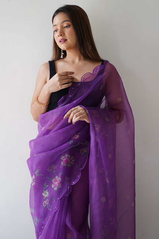 Fancy Organza Saree