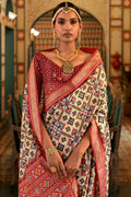 Orange Patola Saree