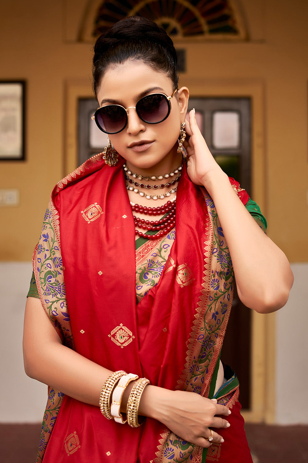 Buy Party Wear Purple Weaving Soft Silk Saree Online From Surat Wholesale  Shop.