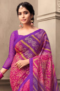 Special Pink Chiffon Saree