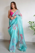 organza saree