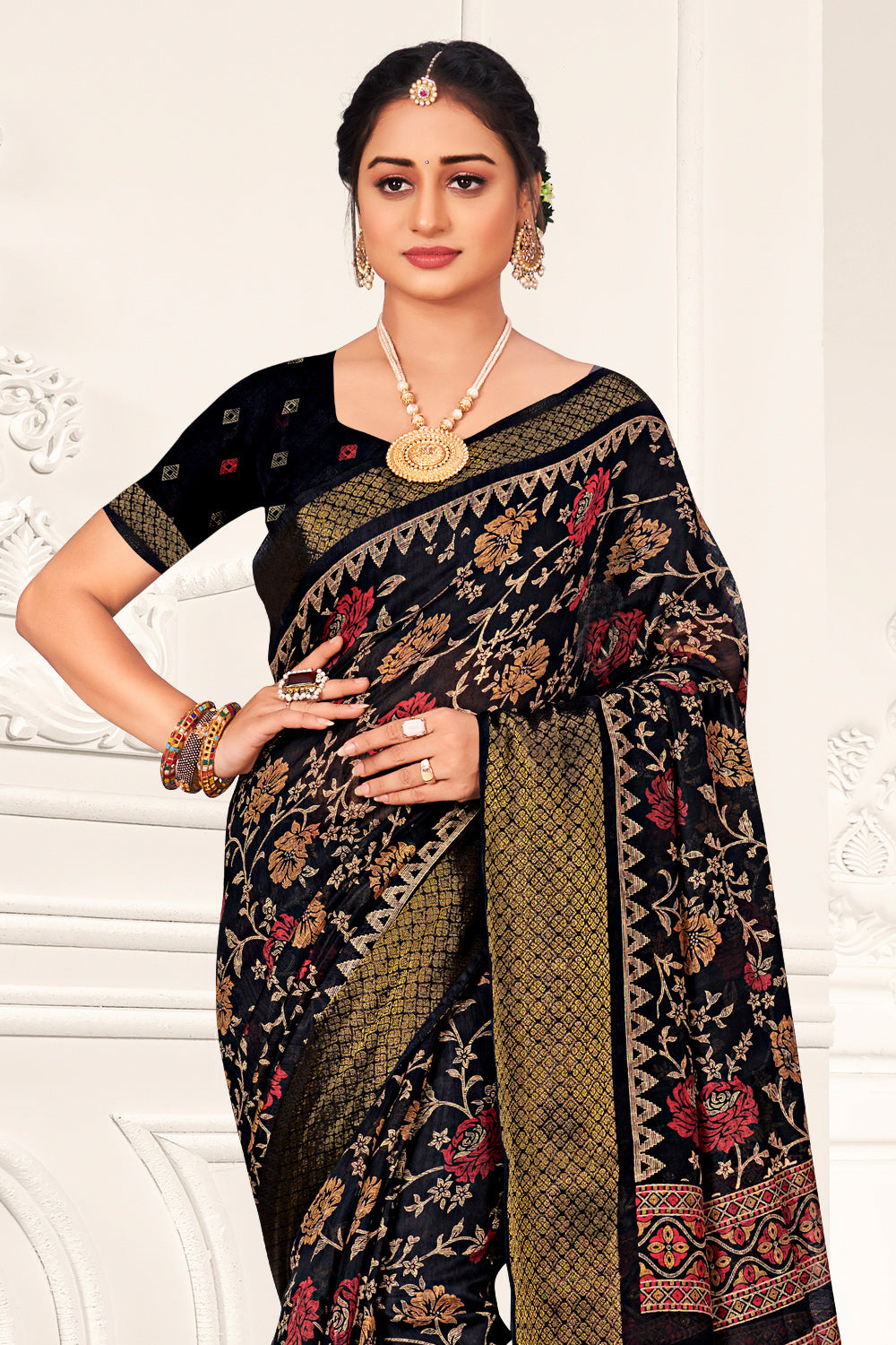 All Color Color Sari Buy Multicolor Cotton Saree online-Karagiri