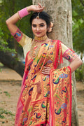 Thulian Pink Paithani Saree