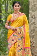 Turmeric Yellow Paithani Saree