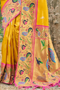 Turmeric Yellow Paithani Saree