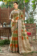 Heena Green Organza Saree