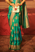 Emerald Green Silk Saree