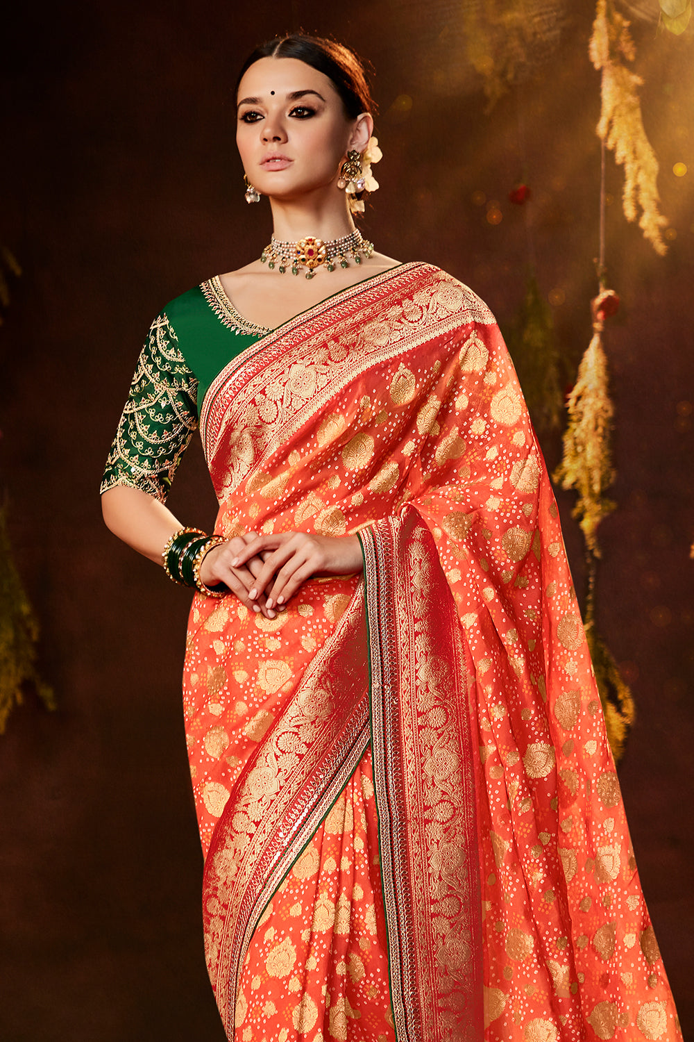 5 Hairstyles to match the elegance of your Banarasi Silk Saree! -  BanarasiSaree.com