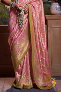 Thulian Pink Dola Silk Saree