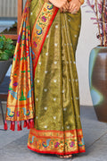 Heena Green Paithani Silk Saree