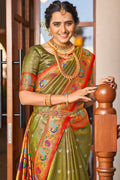 Heena Green Paithani Silk Saree