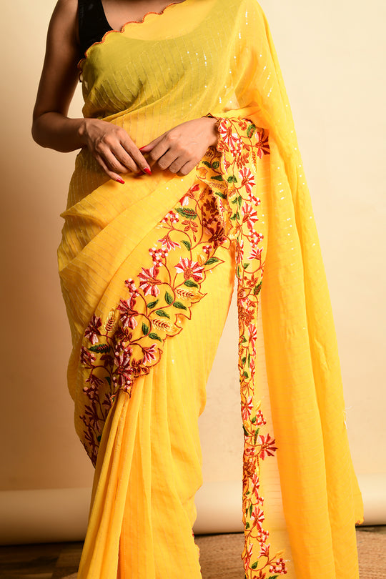 georgette saree