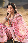 Pastel Pink Cotton Saree