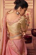 Baby Pink South Silk Saree