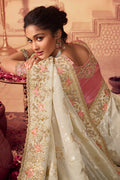 Off White South Silk Saree