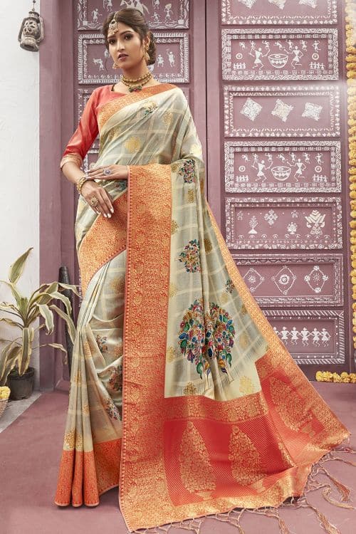 satin silk saree images