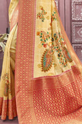 satin silk saree
