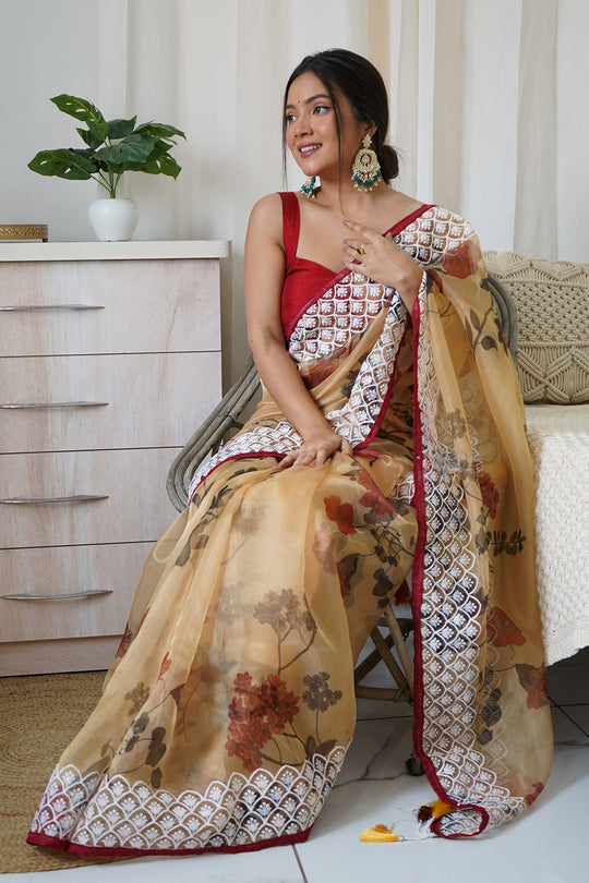 Fancy Organza Saree