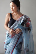 Floral Organza Saree