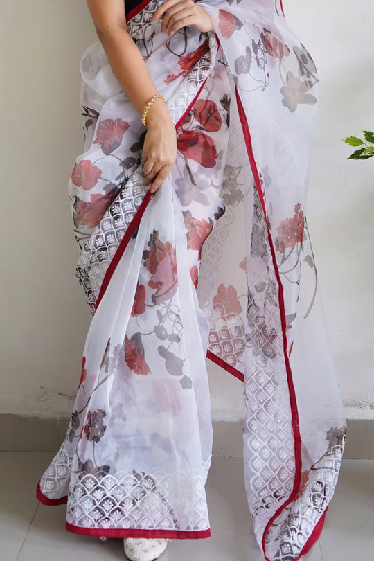 Organza Saree Design