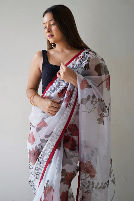 Fancy Organza Saree