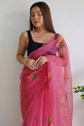 organza saree