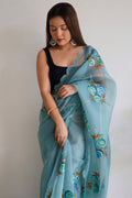 organza saree