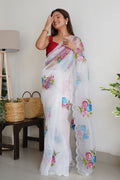 organza saree