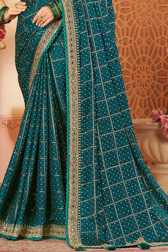 Deep Blue Silk Saree