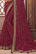 Brick Red Silk Saree