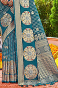 Cerulean Blue Kanjivaram Saree
